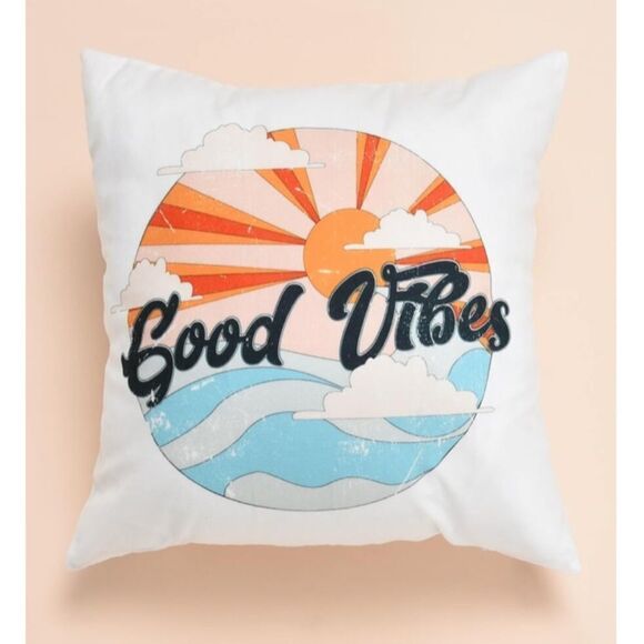 Good Vibes Pillow Cover - Picture 4 of 5